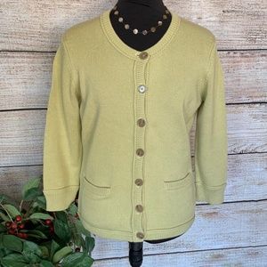 Anne Taylor button down cardigan sweater
